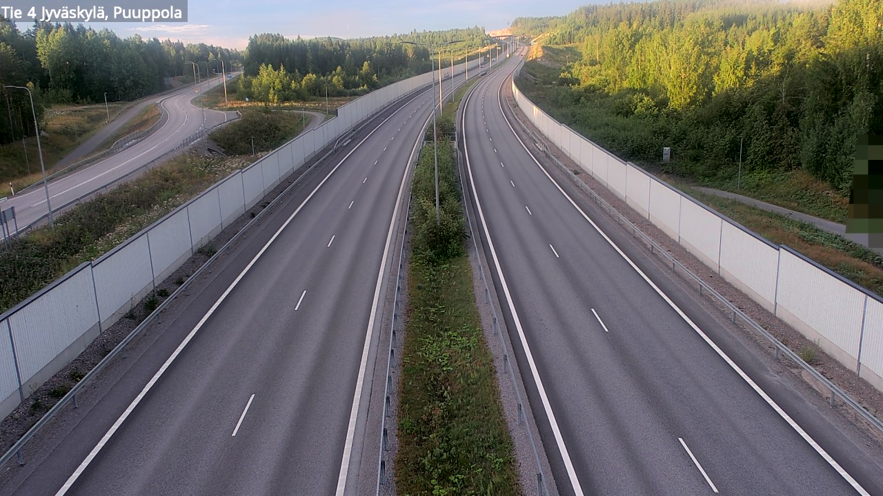 Weather Camera Image Road 4 Jyväskylä, Puuppola, Jyväskylä, Keski-Suomi