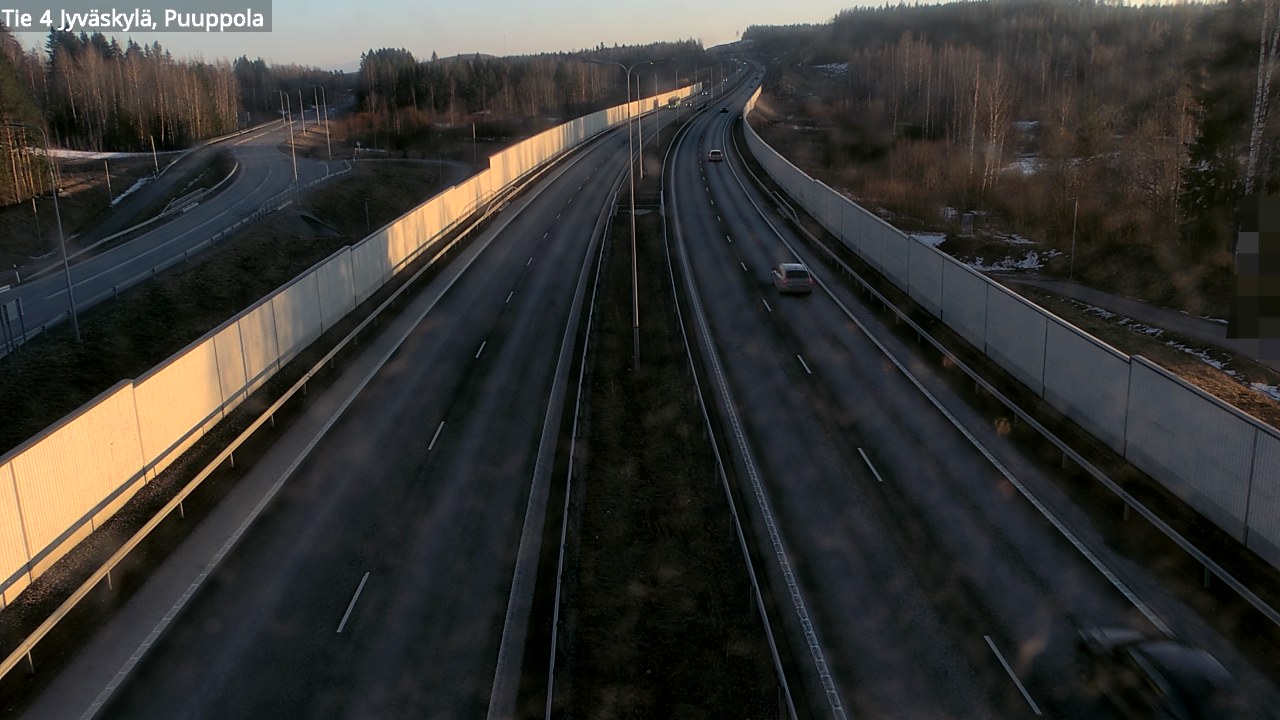 Weather Camera Image Road 4 Jyväskylä, Puuppola, Jyväskylä, Keski-Suomi