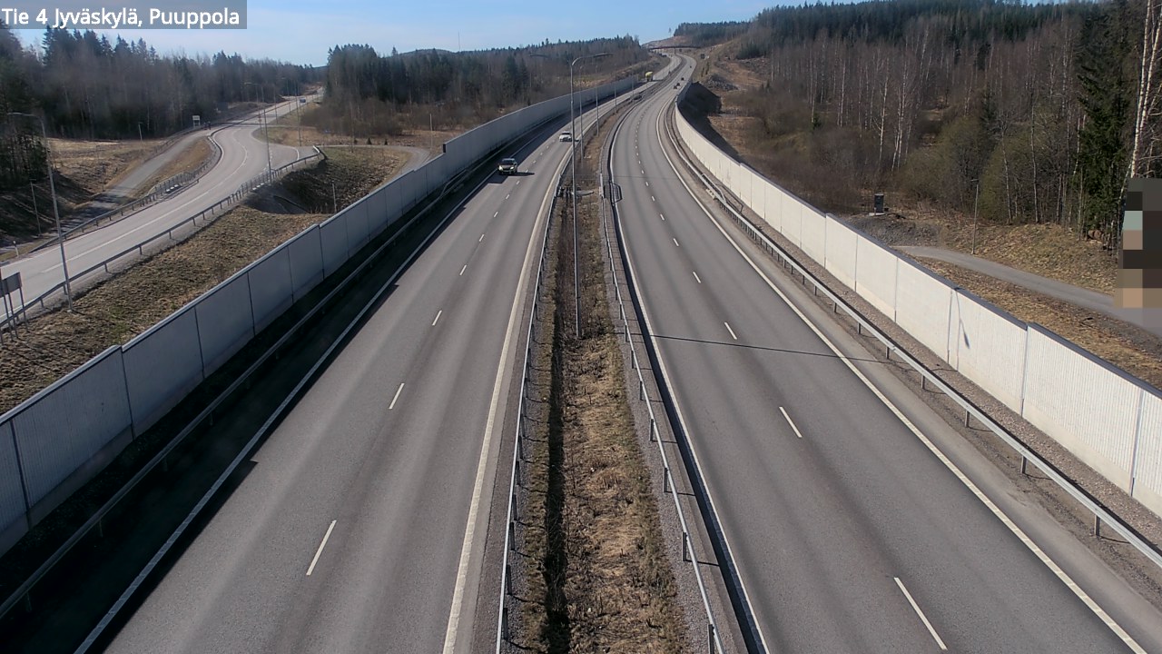 Weather Camera Image Road 4 Jyväskylä, Puuppola, Jyväskylä, Keski-Suomi