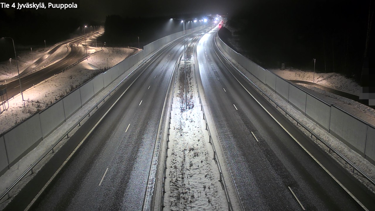 Weather Camera Image Väg 4 Jyväskylä, Puuppola, Jyväskylä, Keski-Suomi