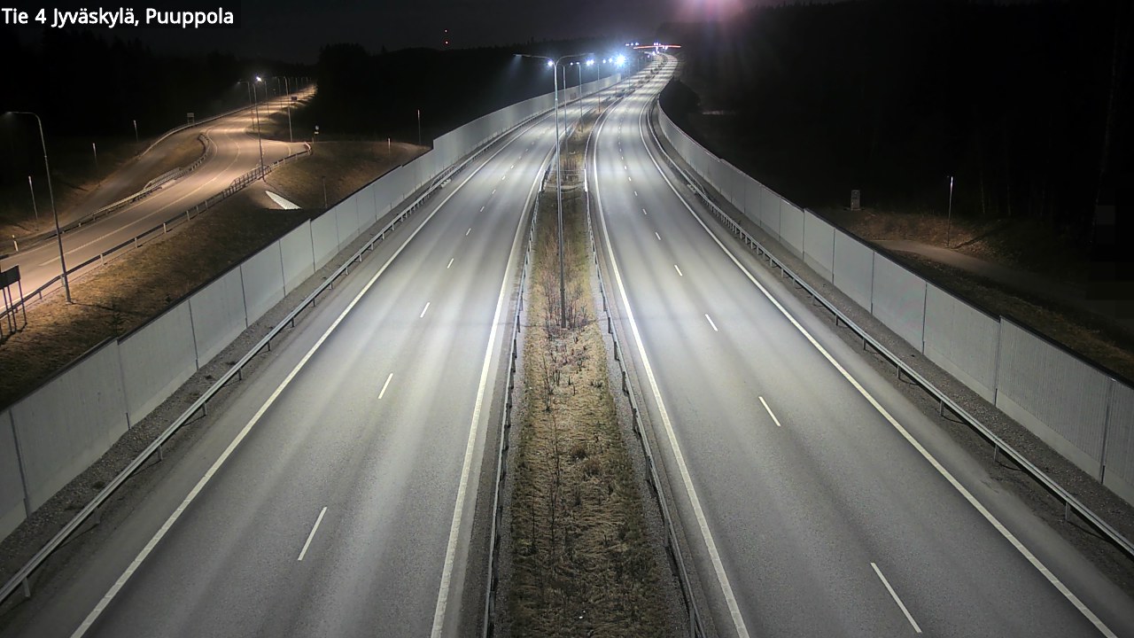 Weather Camera Image Road 4 Jyväskylä, Puuppola, Jyväskylä, Keski-Suomi