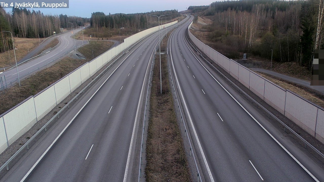 Weather Camera Image Road 4 Jyväskylä, Puuppola, Jyväskylä, Keski-Suomi