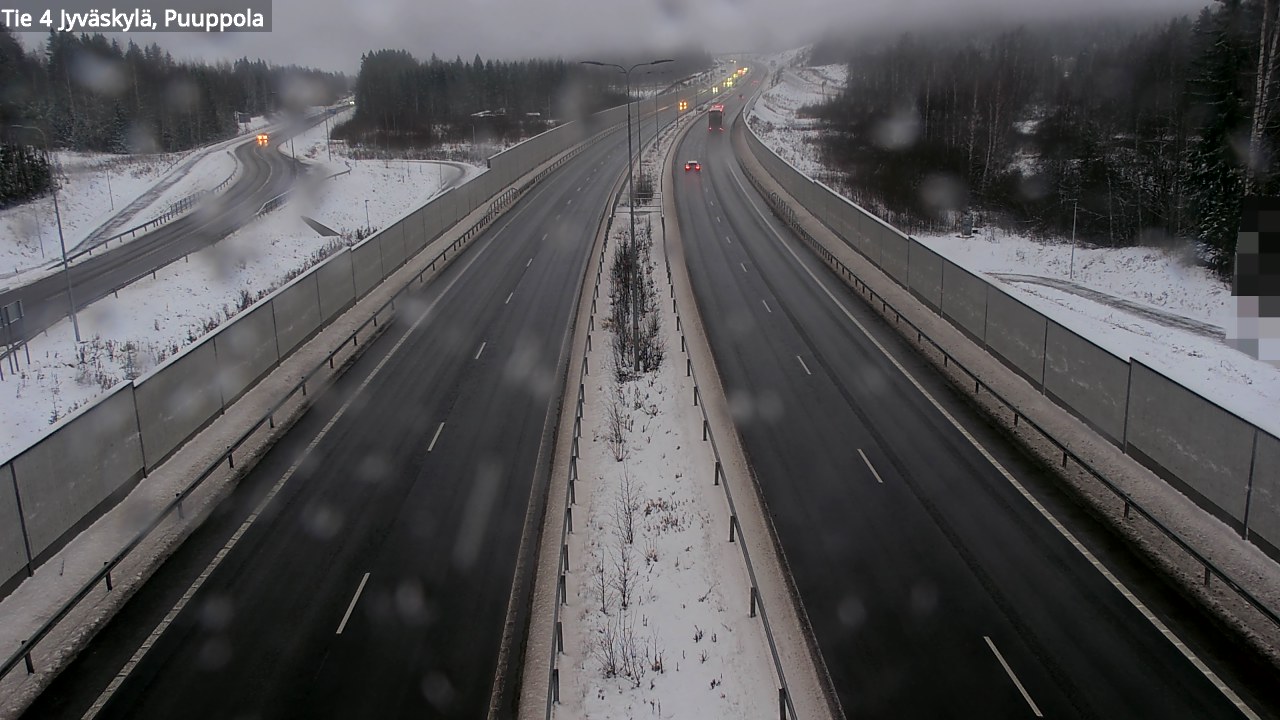 Weather Camera Image Väg 4 Jyväskylä, Puuppola, Jyväskylä, Keski-Suomi