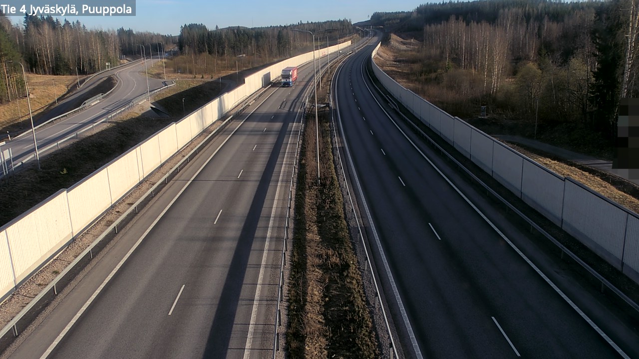Weather Camera Image Road 4 Jyväskylä, Puuppola, Jyväskylä, Keski-Suomi