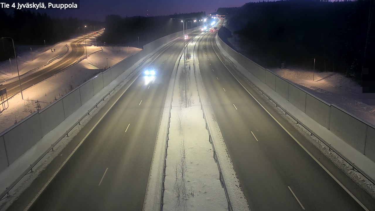 Weather Camera Image Road 4 Jyväskylä, Puuppola, Jyväskylä, Keski-Suomi