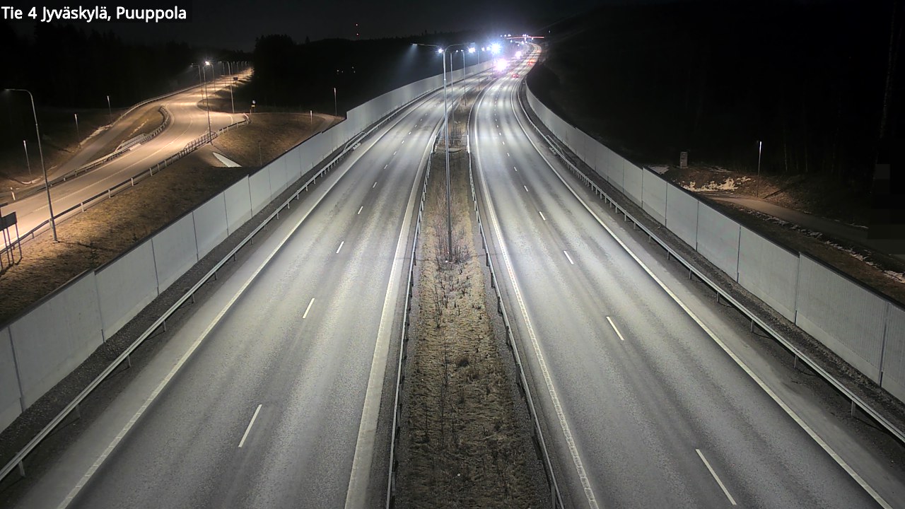 Weather Camera Image Väg 4 Jyväskylä, Puuppola, Jyväskylä, Keski-Suomi