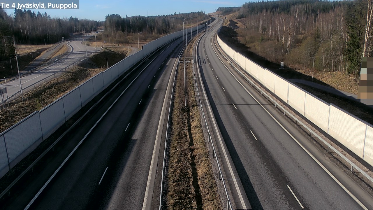 Weather Camera Image Road 4 Jyväskylä, Puuppola, Jyväskylä, Keski-Suomi