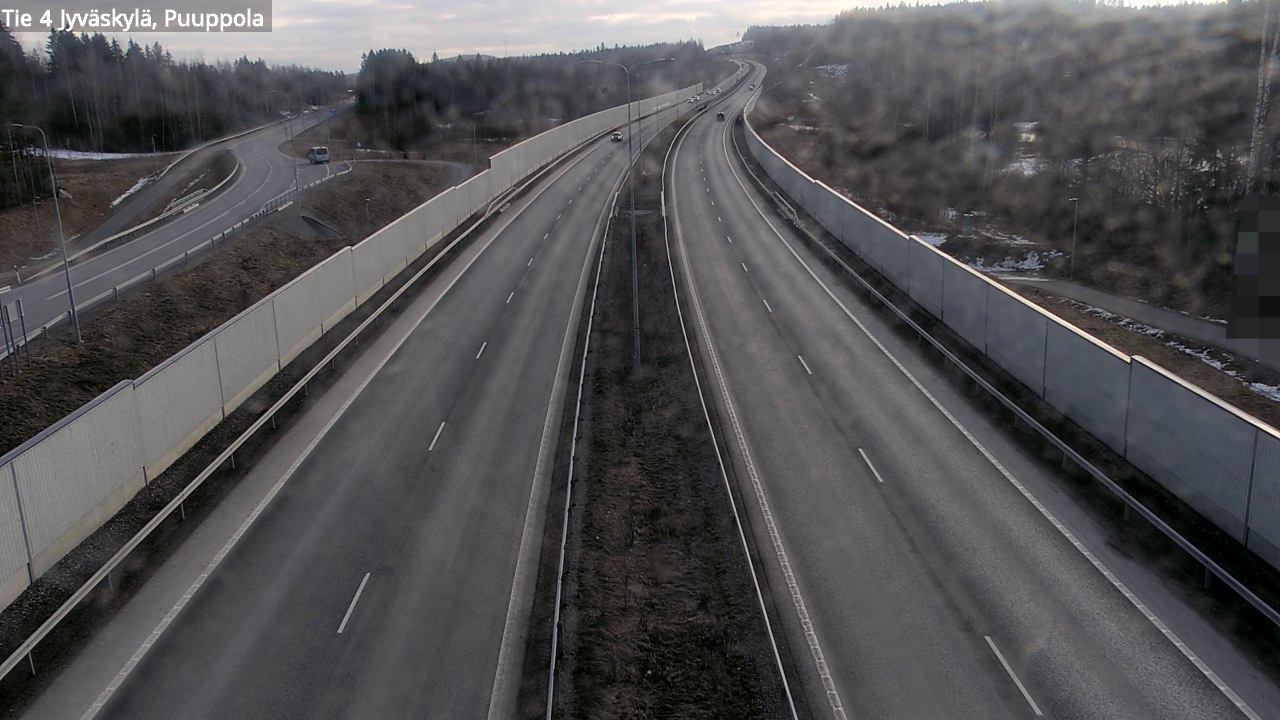 Weather Camera Image Road 4 Jyväskylä, Puuppola, Jyväskylä, Keski-Suomi