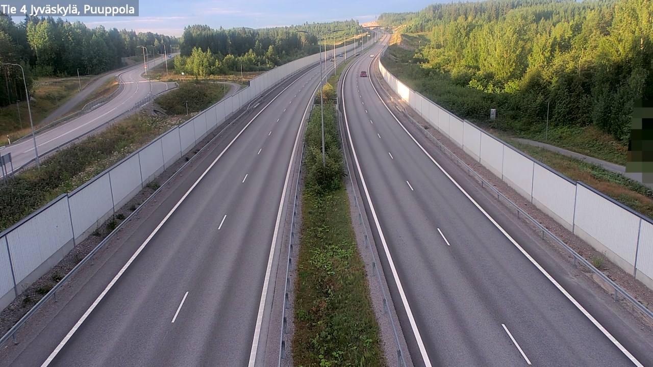 Weather Camera Image Road 4 Jyväskylä, Puuppola, Jyväskylä, Keski-Suomi