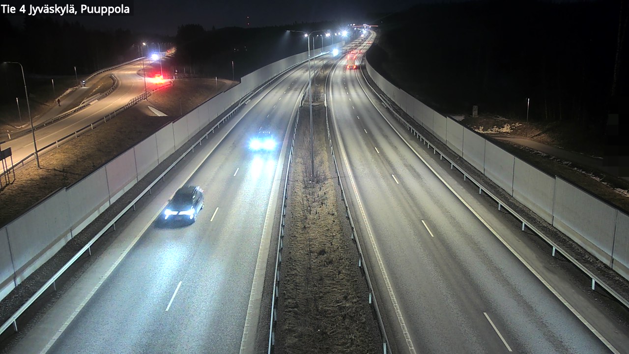 Weather Camera Image Väg 4 Jyväskylä, Puuppola, Jyväskylä, Keski-Suomi