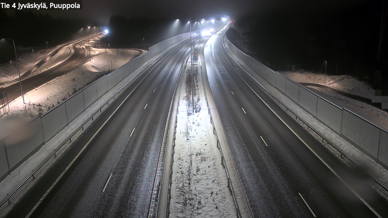 Weather Camera Image Väg 4 Jyväskylä, Puuppola, Jyväskylä, Keski-Suomi