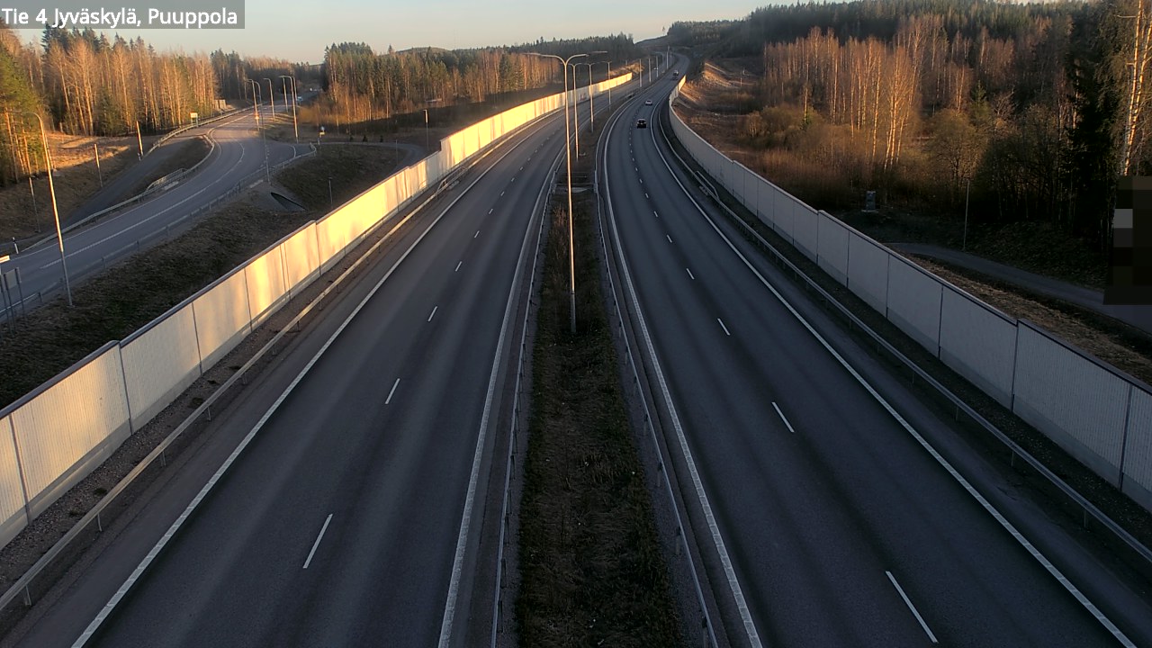 Weather Camera Image Road 4 Jyväskylä, Puuppola, Jyväskylä, Keski-Suomi