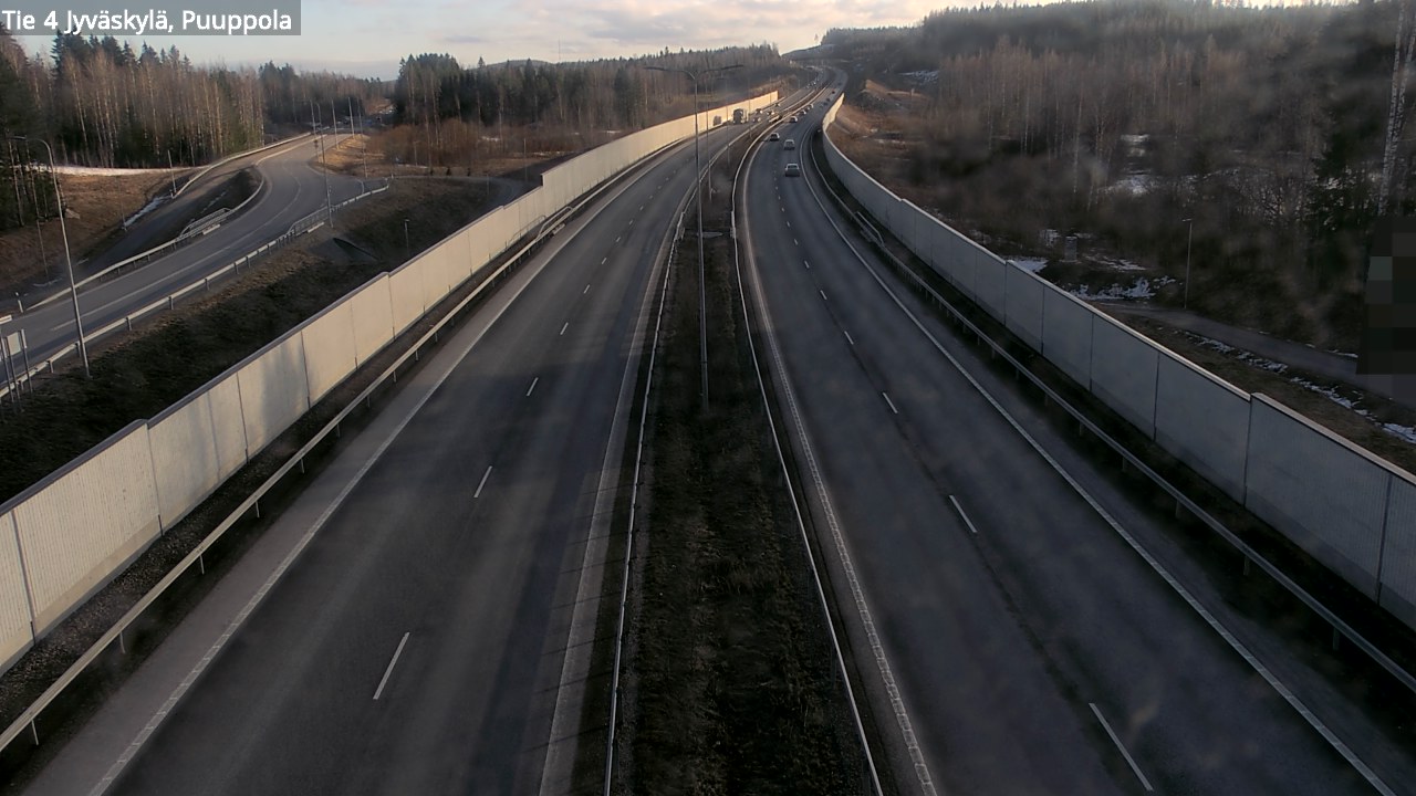 Weather Camera Image Road 4 Jyväskylä, Puuppola, Jyväskylä, Keski-Suomi