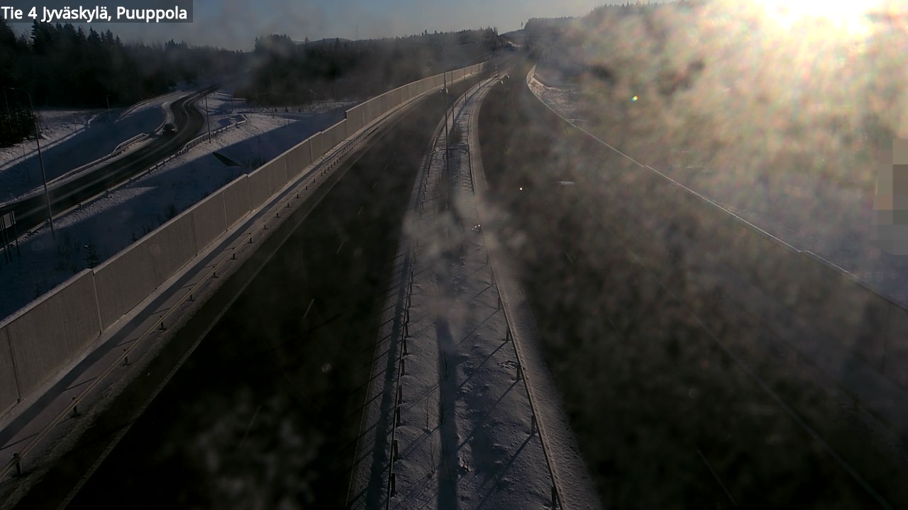 Weather Camera Image Road 4 Jyväskylä, Puuppola, Jyväskylä, Keski-Suomi