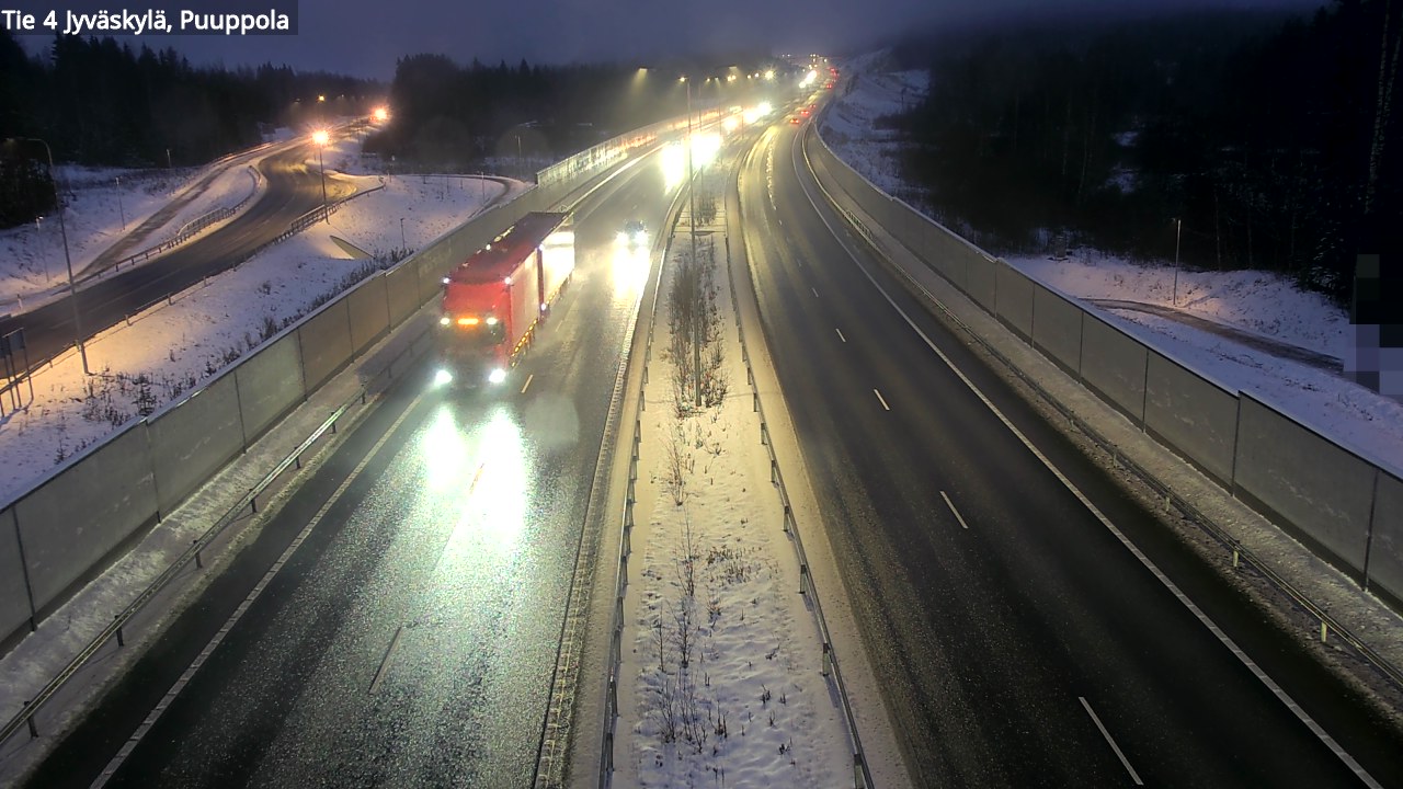 Weather Camera Image Väg 4 Jyväskylä, Puuppola, Jyväskylä, Keski-Suomi