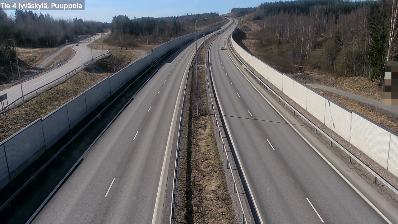 Weather Camera Image Road 4 Jyväskylä, Puuppola, Jyväskylä, Keski-Suomi