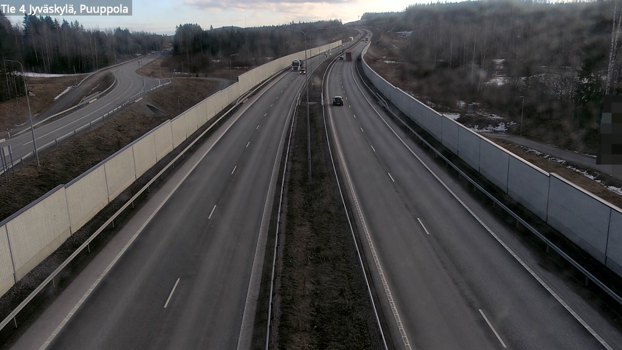 Weather Camera Image Road 4 Jyväskylä, Puuppola, Jyväskylä, Keski-Suomi