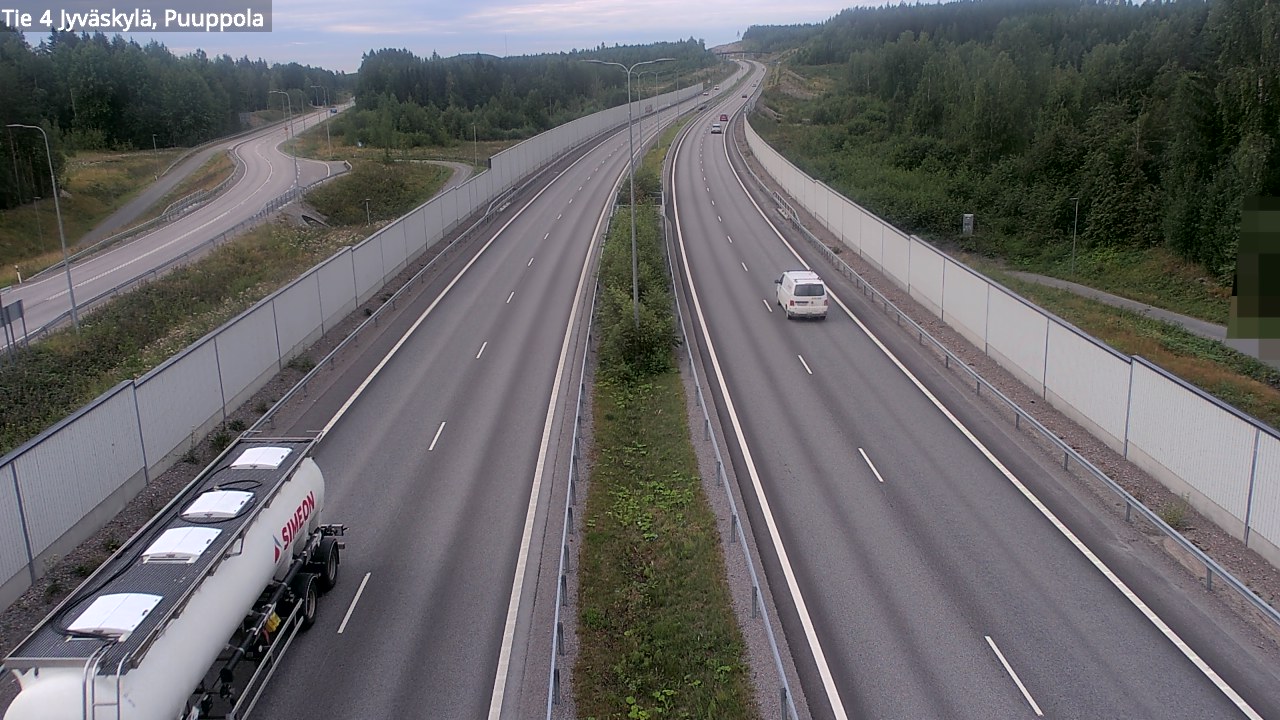 Weather Camera Image Road 4 Jyväskylä, Puuppola, Jyväskylä, Keski-Suomi