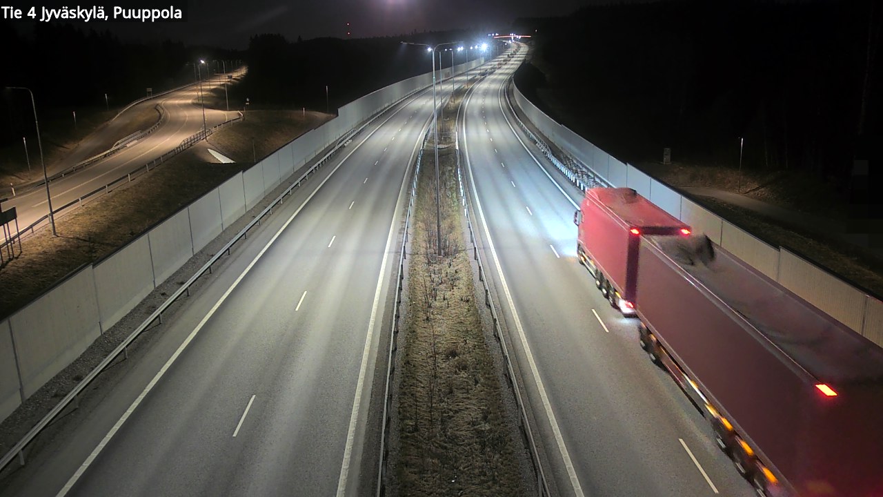 Weather Camera Image Road 4 Jyväskylä, Puuppola, Jyväskylä, Keski-Suomi