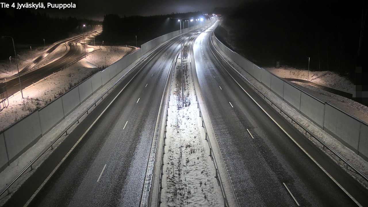 Weather Camera Image Väg 4 Jyväskylä, Puuppola, Jyväskylä, Keski-Suomi