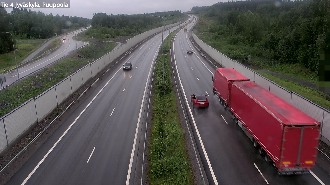 Weather Camera Image Road 4 Jyväskylä, Puuppola, Jyväskylä, Keski-Suomi