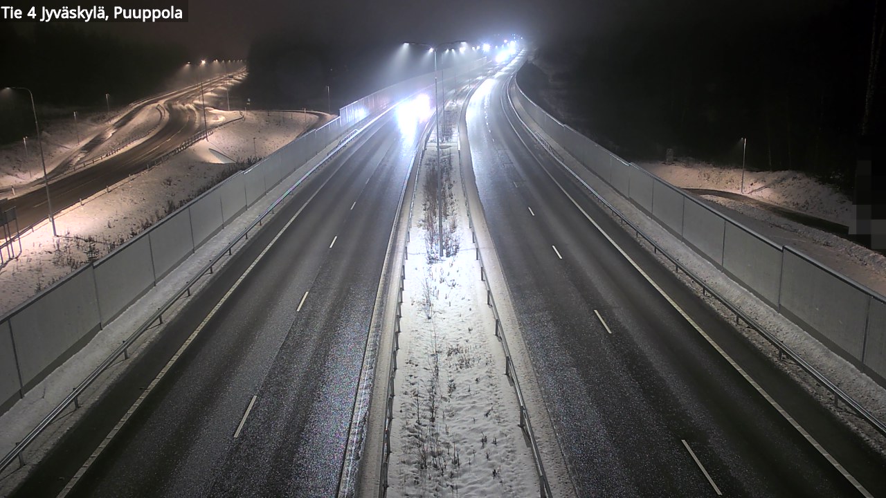 Weather Camera Image Väg 4 Jyväskylä, Puuppola, Jyväskylä, Keski-Suomi