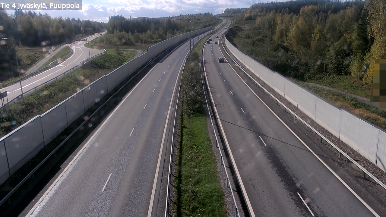 Weather Camera Image Väg 4 Jyväskylä, Puuppola, Jyväskylä, Keski-Suomi