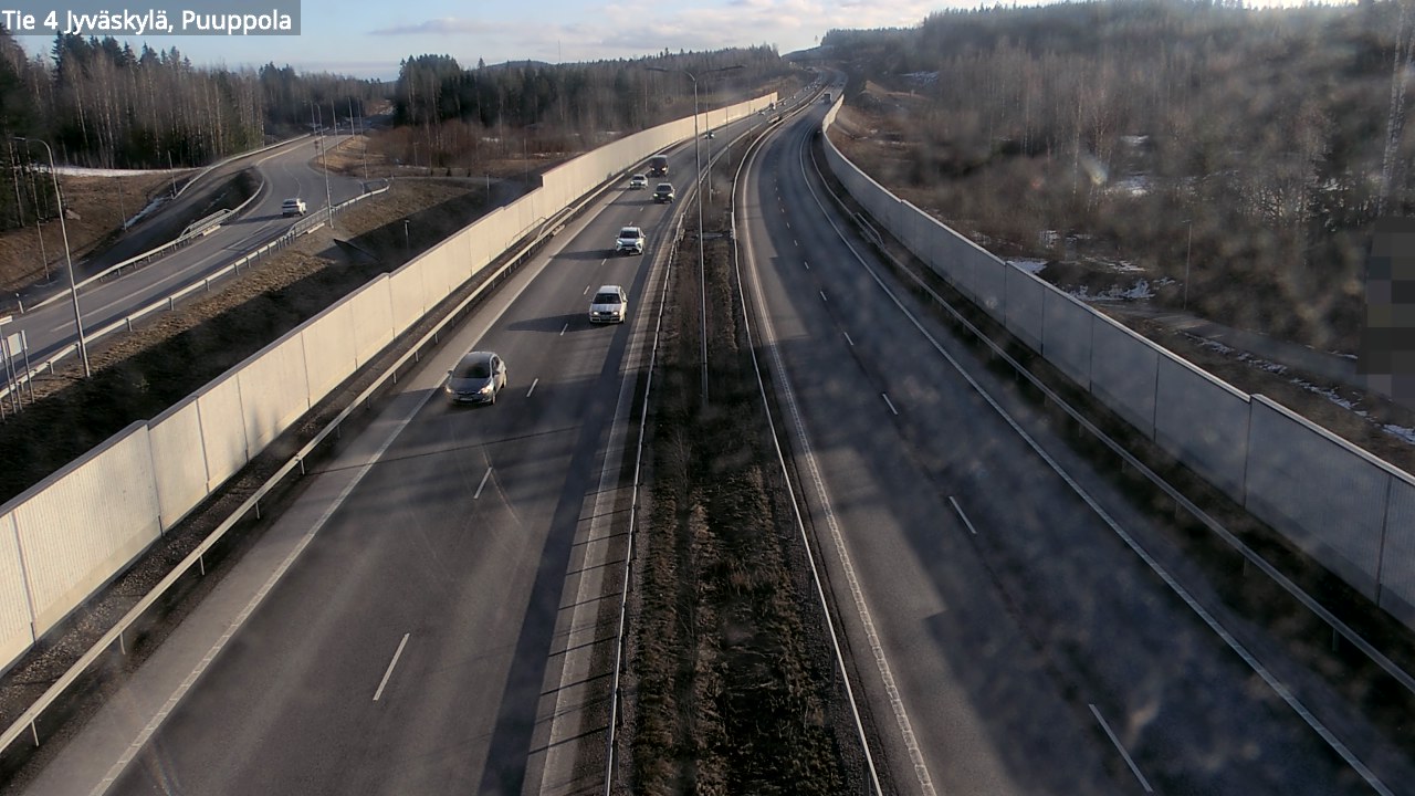 Weather Camera Image Road 4 Jyväskylä, Puuppola, Jyväskylä, Keski-Suomi