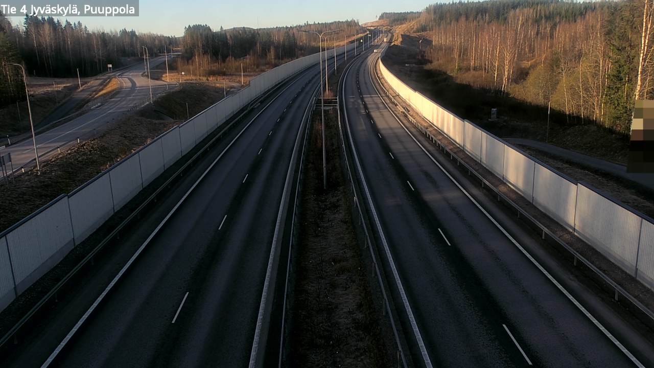 Weather Camera Image Road 4 Jyväskylä, Puuppola, Jyväskylä, Keski-Suomi