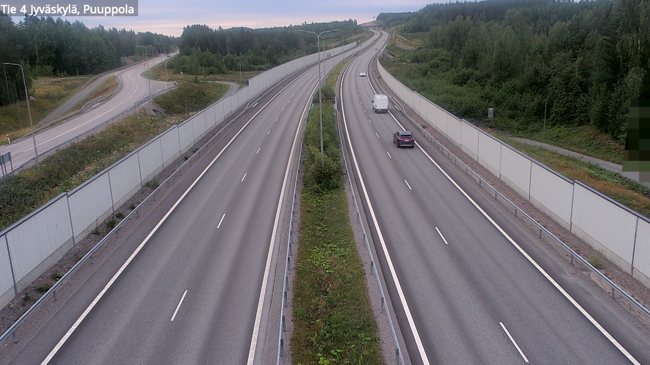 Weather Camera Image Road 4 Jyväskylä, Puuppola, Jyväskylä, Keski-Suomi