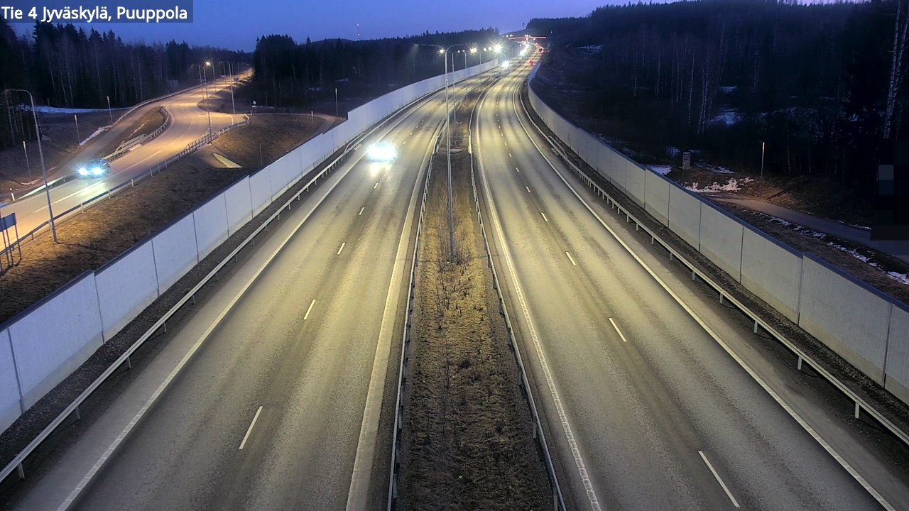 Weather Camera Image Väg 4 Jyväskylä, Puuppola, Jyväskylä, Keski-Suomi
