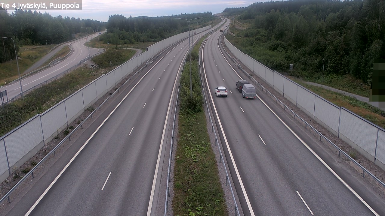 Weather Camera Image Road 4 Jyväskylä, Puuppola, Jyväskylä, Keski-Suomi