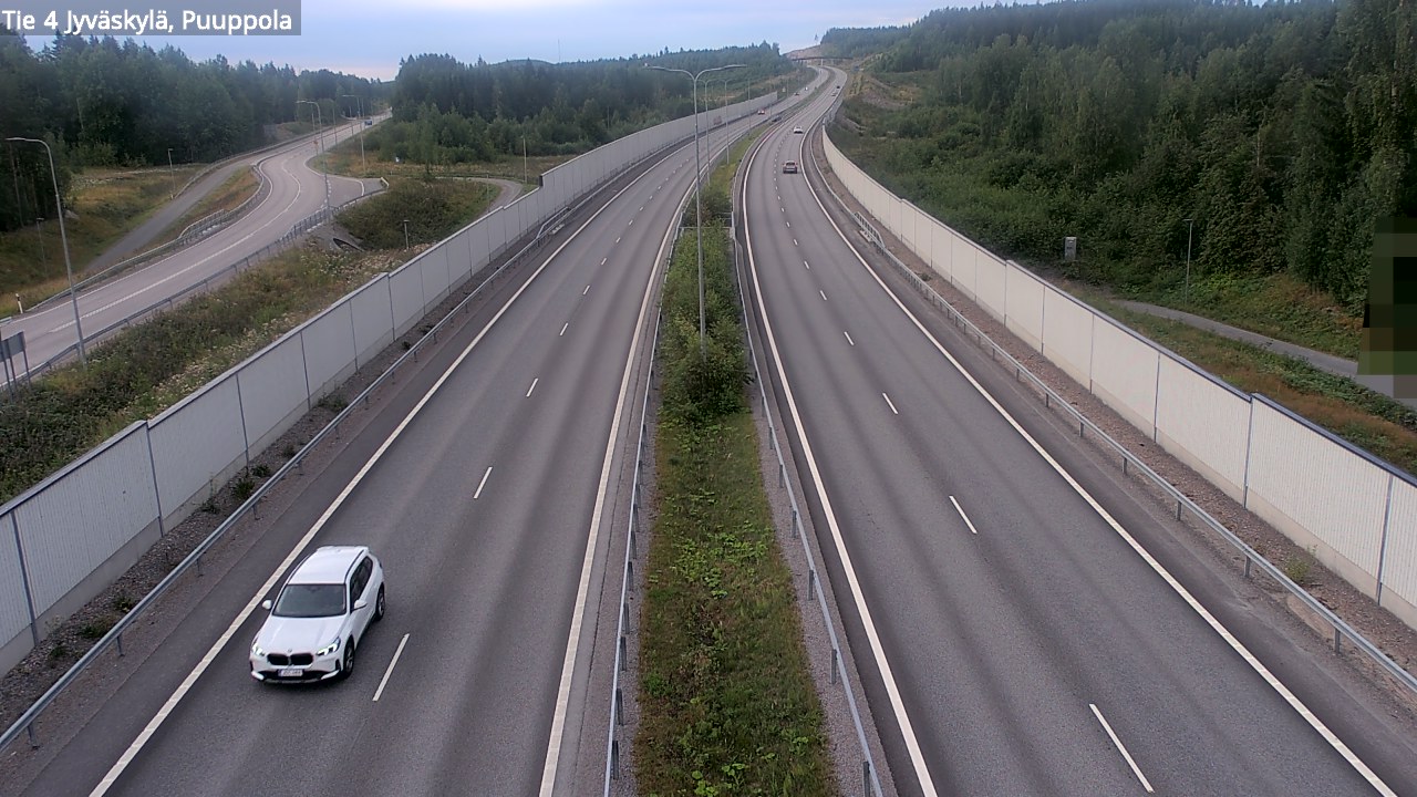 Weather Camera Image Väg 4 Jyväskylä, Puuppola, Jyväskylä, Keski-Suomi