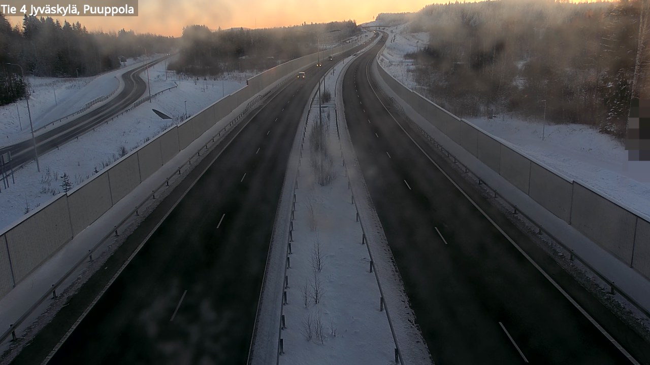 Weather Camera Image Road 4 Jyväskylä, Puuppola, Jyväskylä, Keski-Suomi
