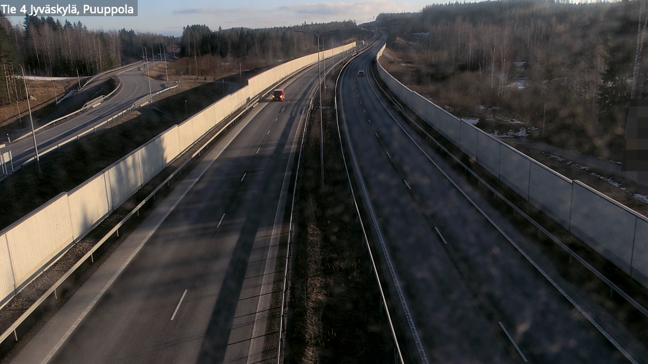Weather Camera Image Road 4 Jyväskylä, Puuppola, Jyväskylä, Keski-Suomi