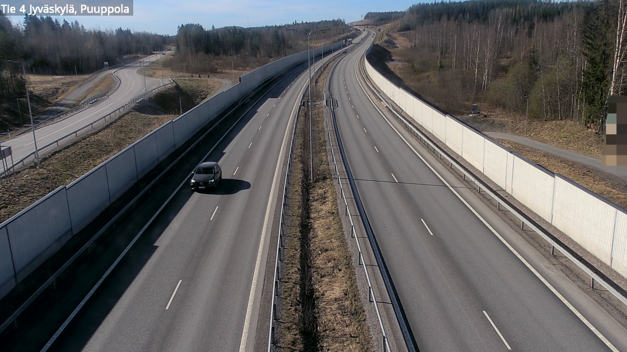 Weather Camera Image Road 4 Jyväskylä, Puuppola, Jyväskylä, Keski-Suomi