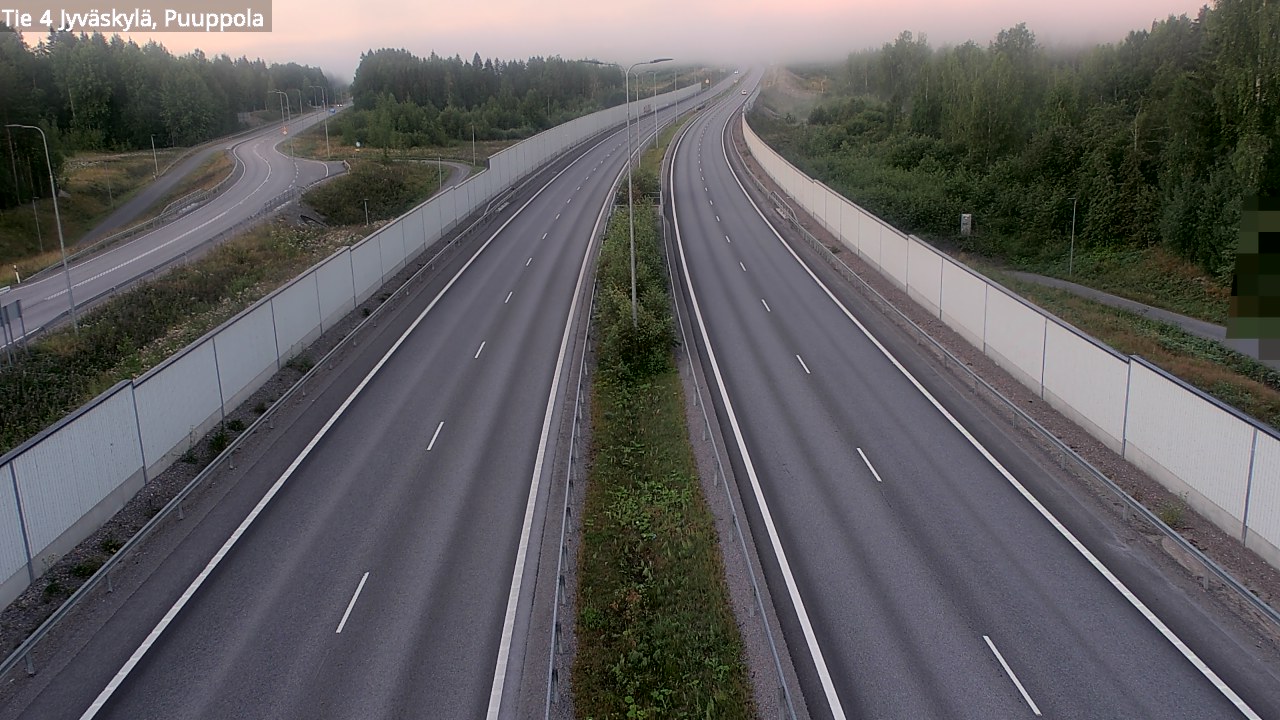 Weather Camera Image Road 4 Jyväskylä, Puuppola, Jyväskylä, Keski-Suomi