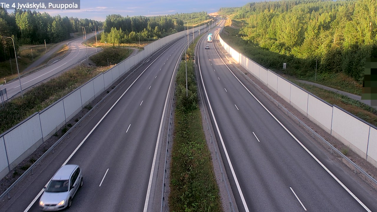 Weather Camera Image Road 4 Jyväskylä, Puuppola, Jyväskylä, Keski-Suomi