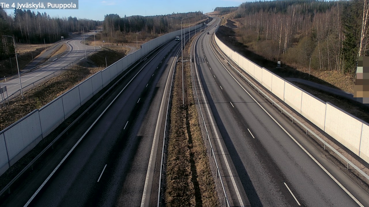 Weather Camera Image Road 4 Jyväskylä, Puuppola, Jyväskylä, Keski-Suomi