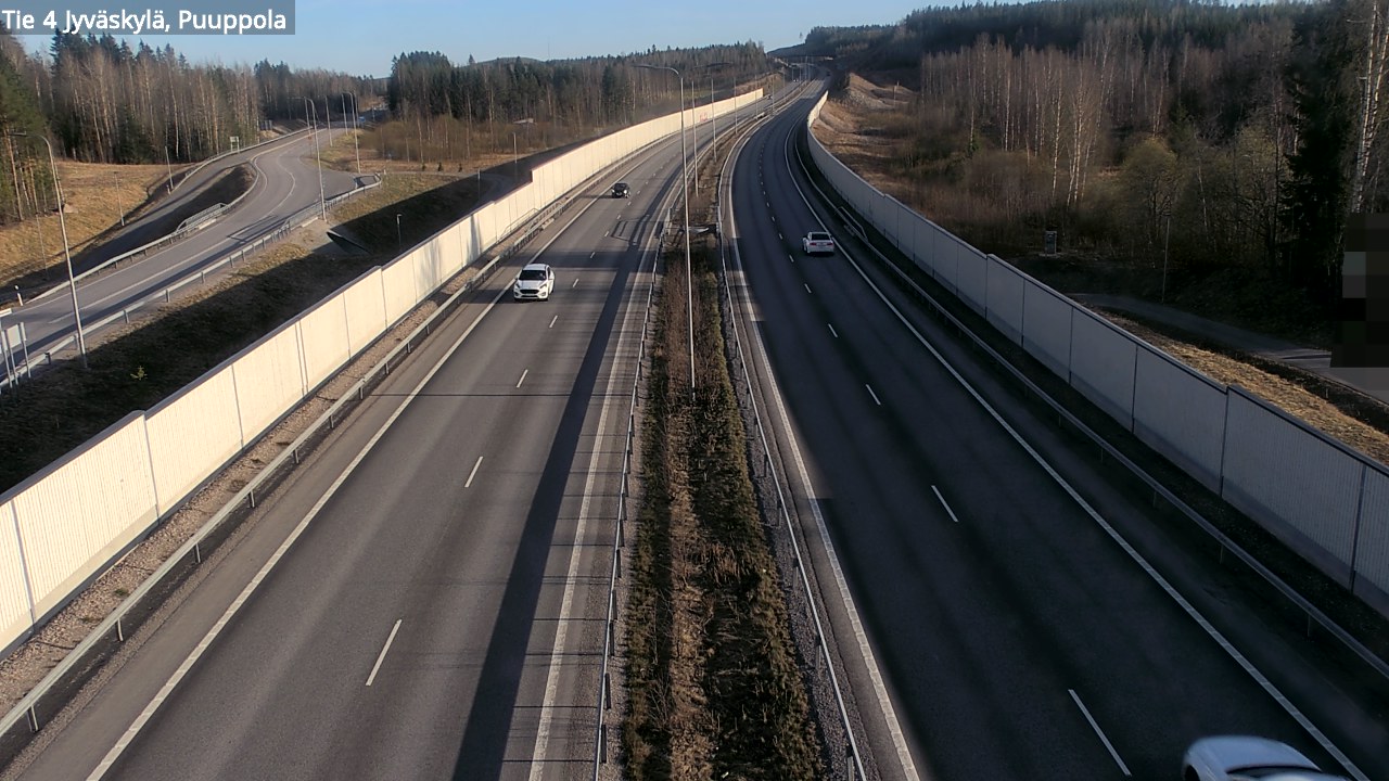 Weather Camera Image Road 4 Jyväskylä, Puuppola, Jyväskylä, Keski-Suomi