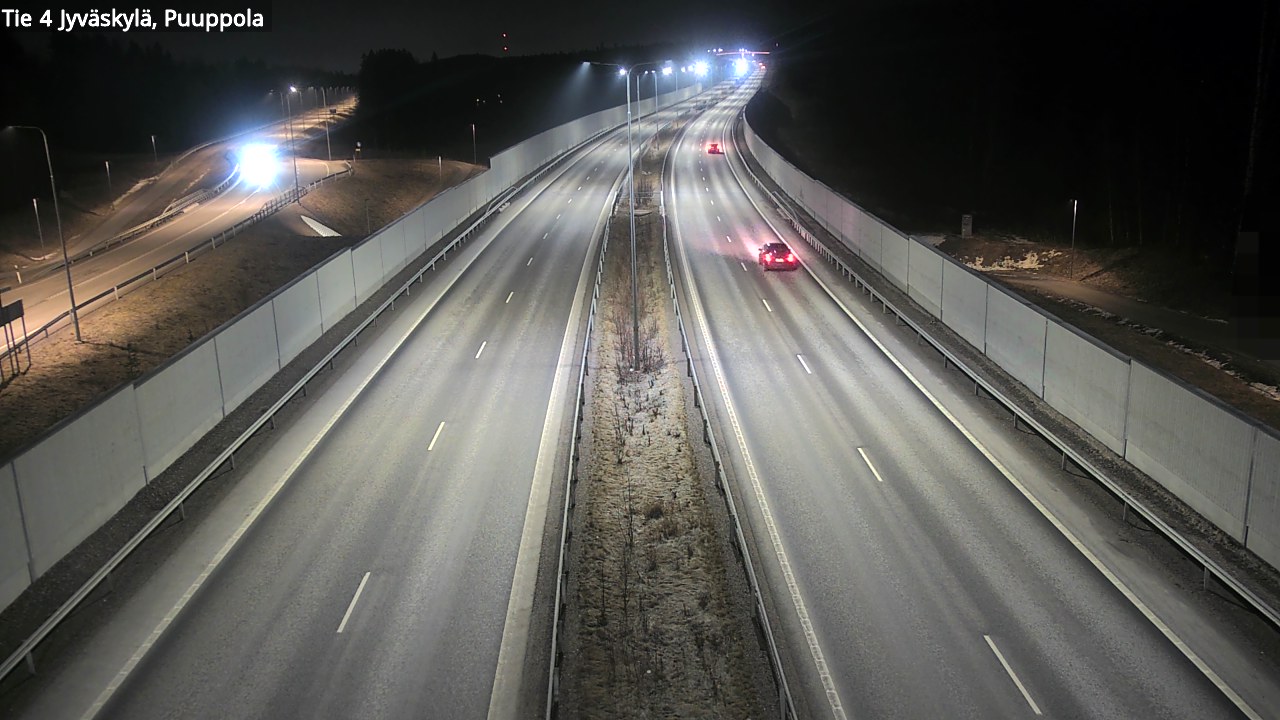Weather Camera Image Road 4 Jyväskylä, Puuppola, Jyväskylä, Keski-Suomi