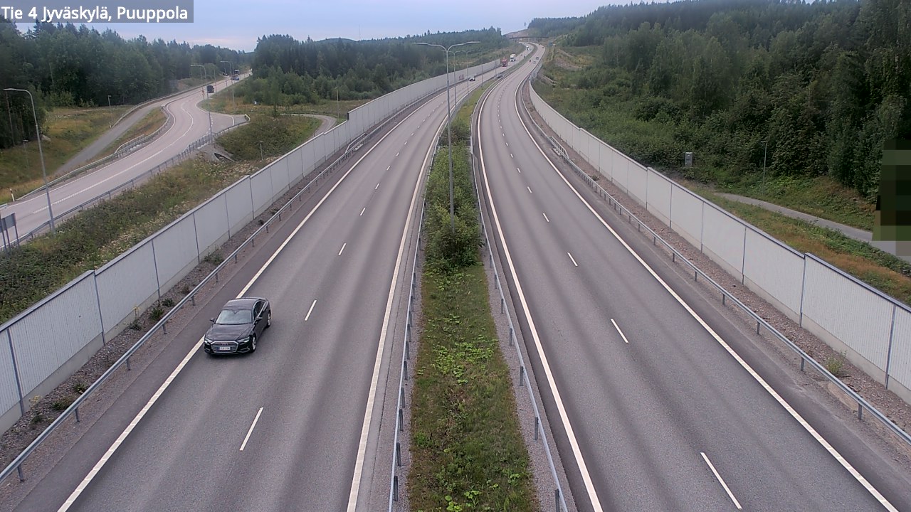 Weather Camera Image Road 4 Jyväskylä, Puuppola, Jyväskylä, Keski-Suomi