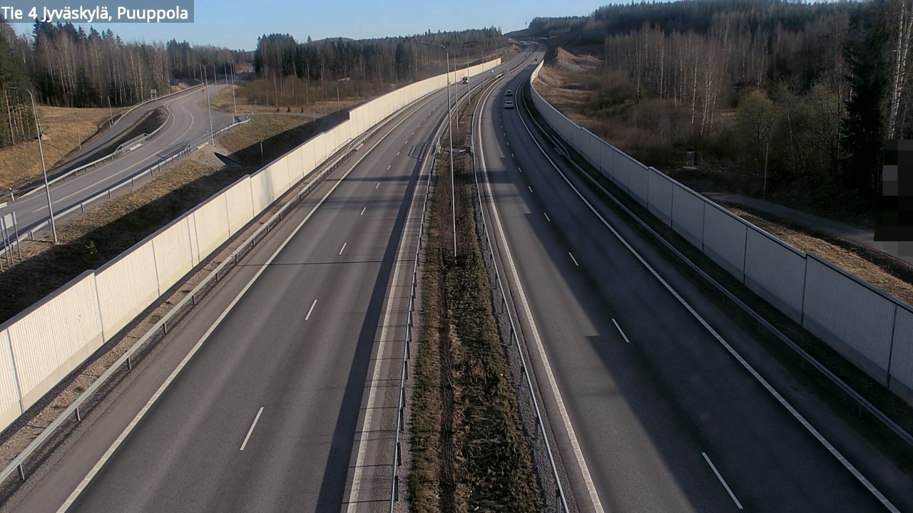 Weather Camera Image Road 4 Jyväskylä, Puuppola, Jyväskylä, Keski-Suomi