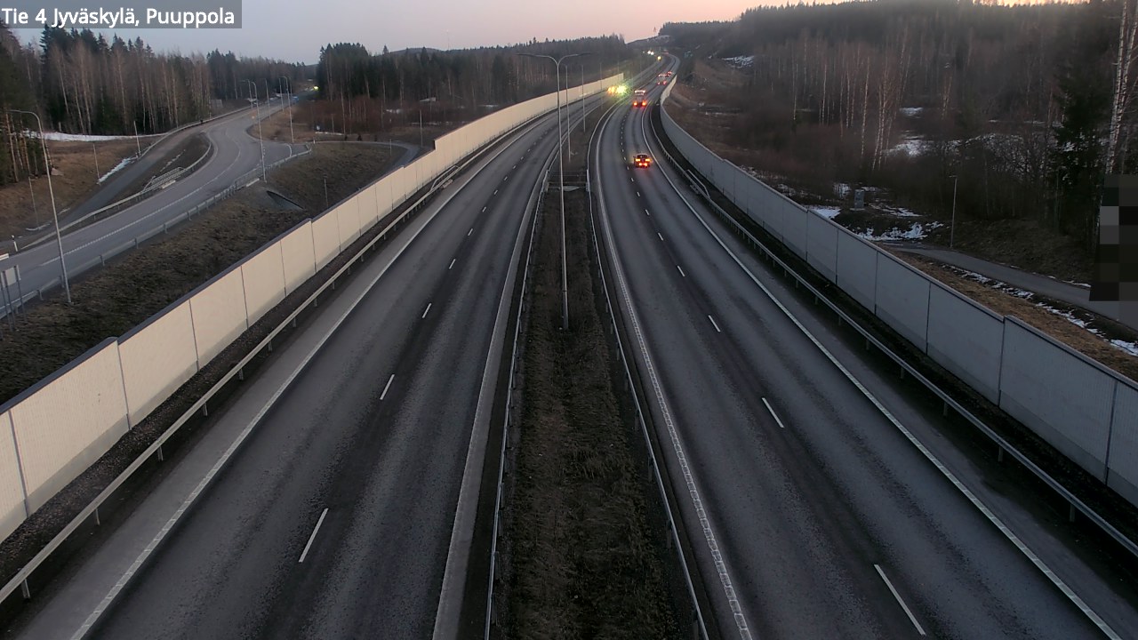 Weather Camera Image Road 4 Jyväskylä, Puuppola, Jyväskylä, Keski-Suomi
