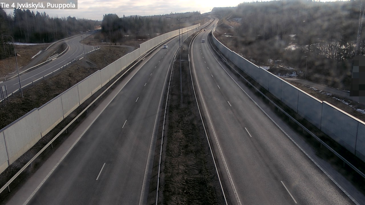 Weather Camera Image Road 4 Jyväskylä, Puuppola, Jyväskylä, Keski-Suomi