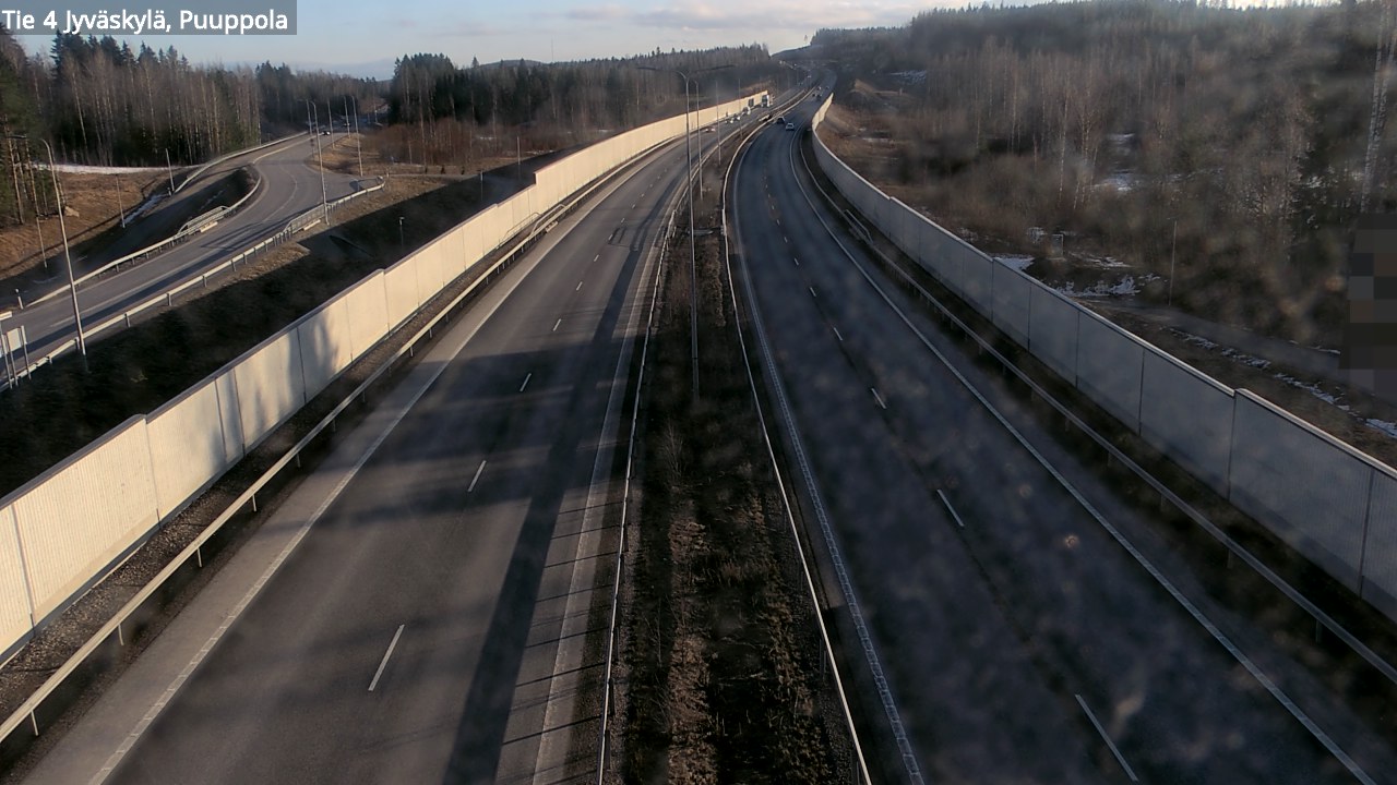 Weather Camera Image Road 4 Jyväskylä, Puuppola, Jyväskylä, Keski-Suomi