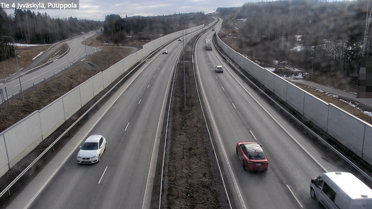 Weather Camera Image Road 4 Jyväskylä, Puuppola, Jyväskylä, Keski-Suomi