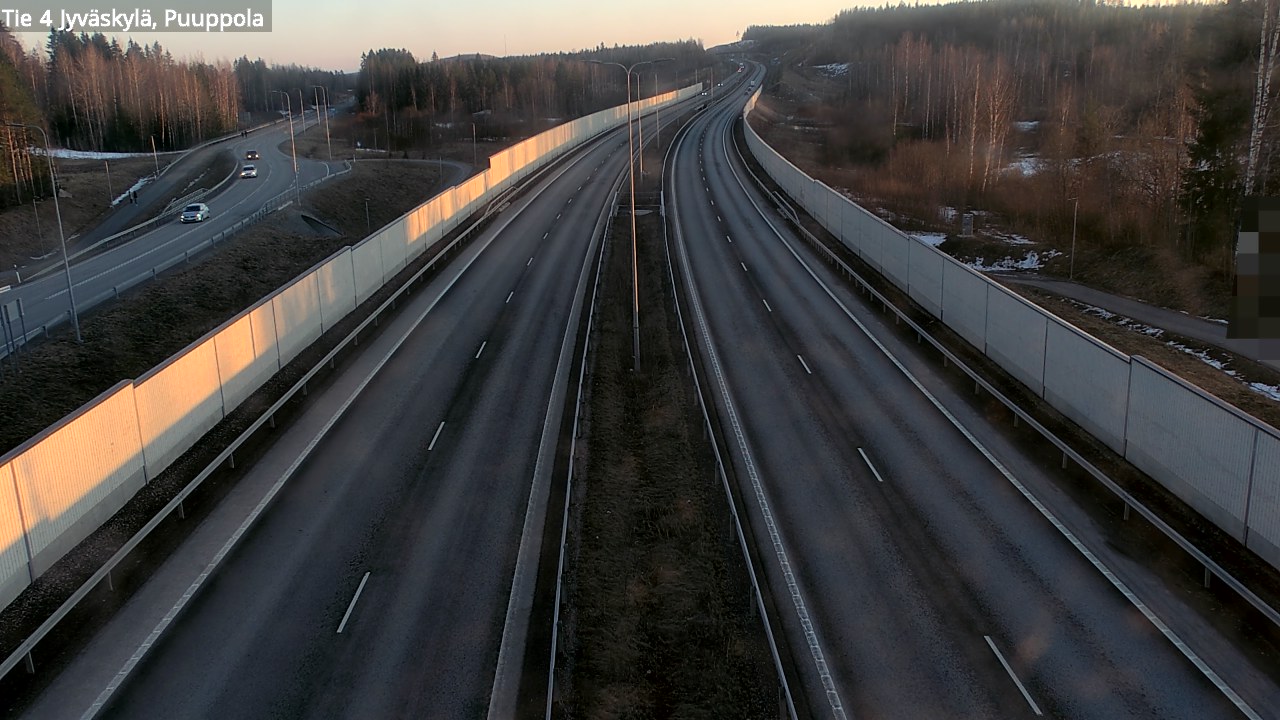 Weather Camera Image Road 4 Jyväskylä, Puuppola, Jyväskylä, Keski-Suomi