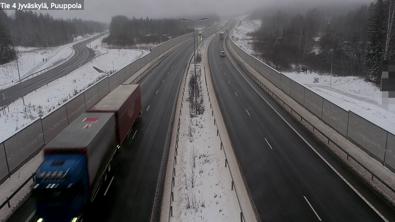 Weather Camera Image Väg 4 Jyväskylä, Puuppola, Jyväskylä, Keski-Suomi