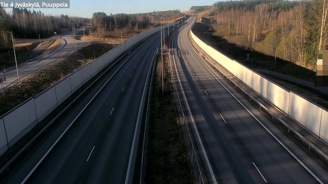 Weather Camera Image Väg 4 Jyväskylä, Puuppola, Jyväskylä, Keski-Suomi